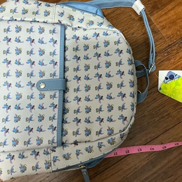 Disney Lilo and Stitch Pattern Mini Backpack, Blue NWT - Picture 6 of 7